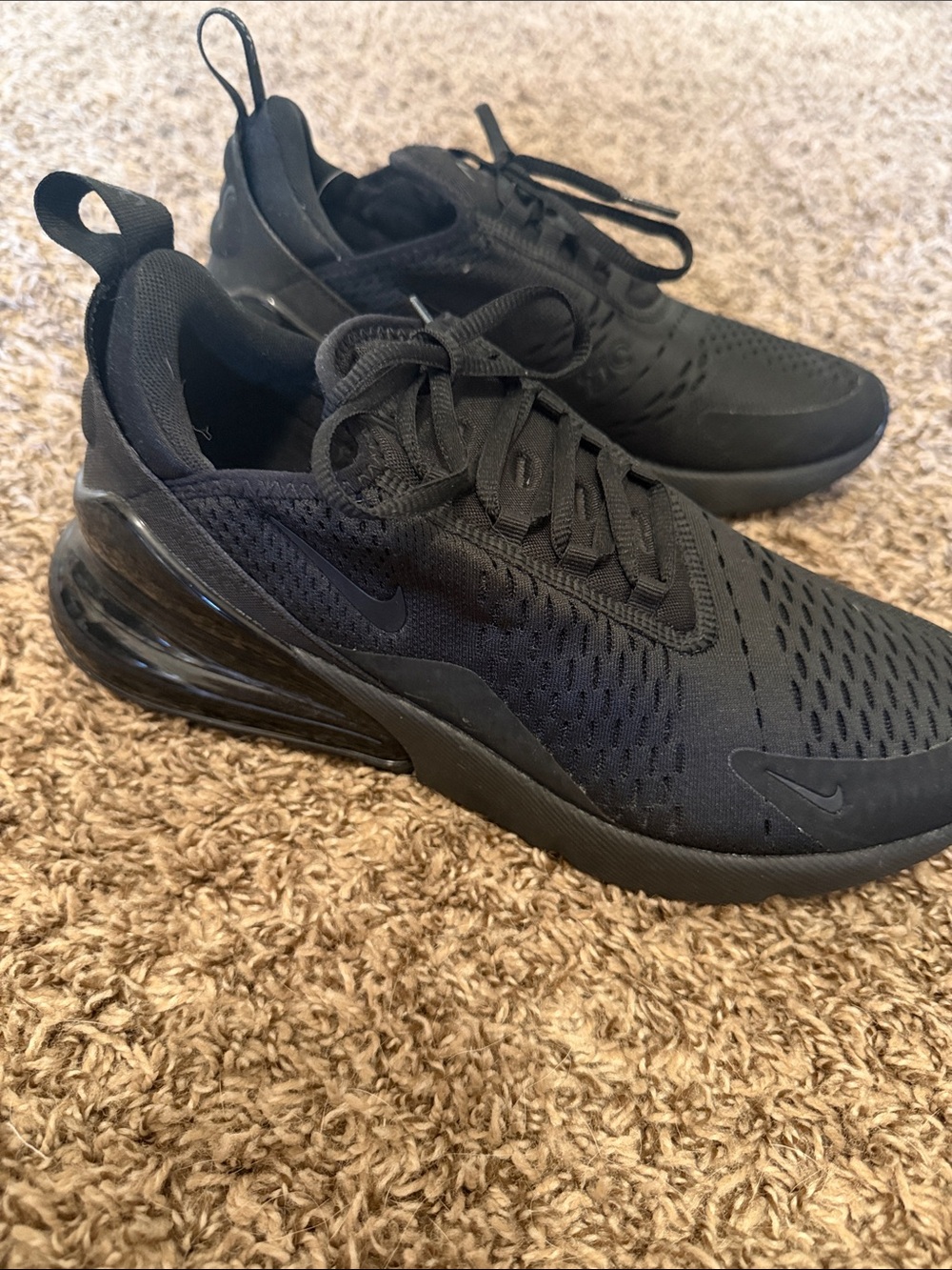 Nike Air Max All-Black Athletic Sneakers